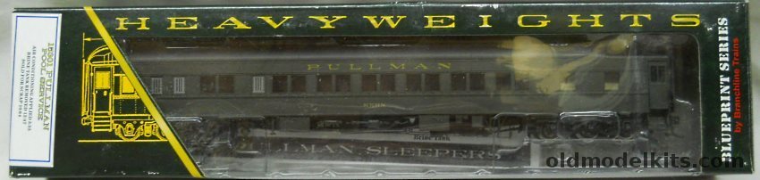 Branchline Trains 1/87 Blueprint Series HO Heavyweight Passenger Coach 1-21 Pullman Sleeper Pool Service 'Kern', 15301 plastic model kit